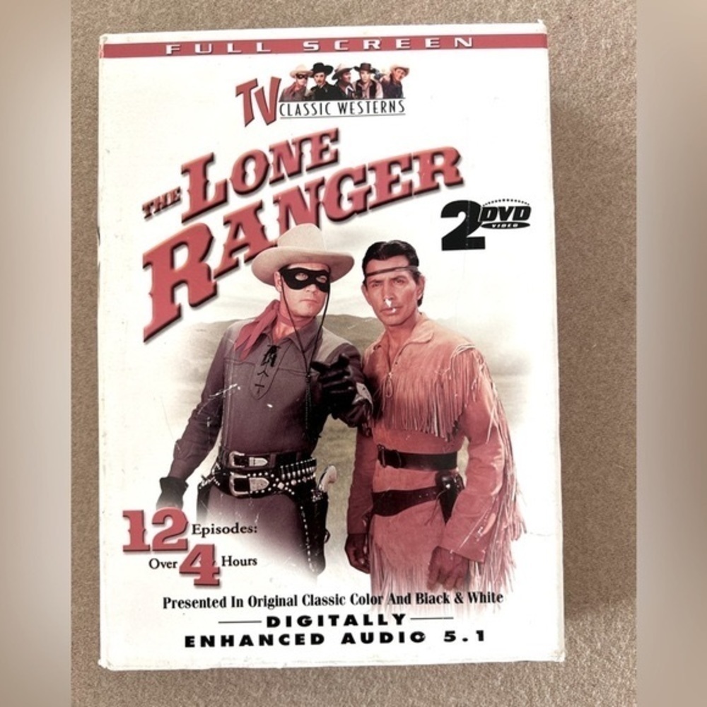 The Lone Ranger - 12 Episodes 2-Disc DVD Set - Full Screen